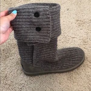 Gray slouch Uggs